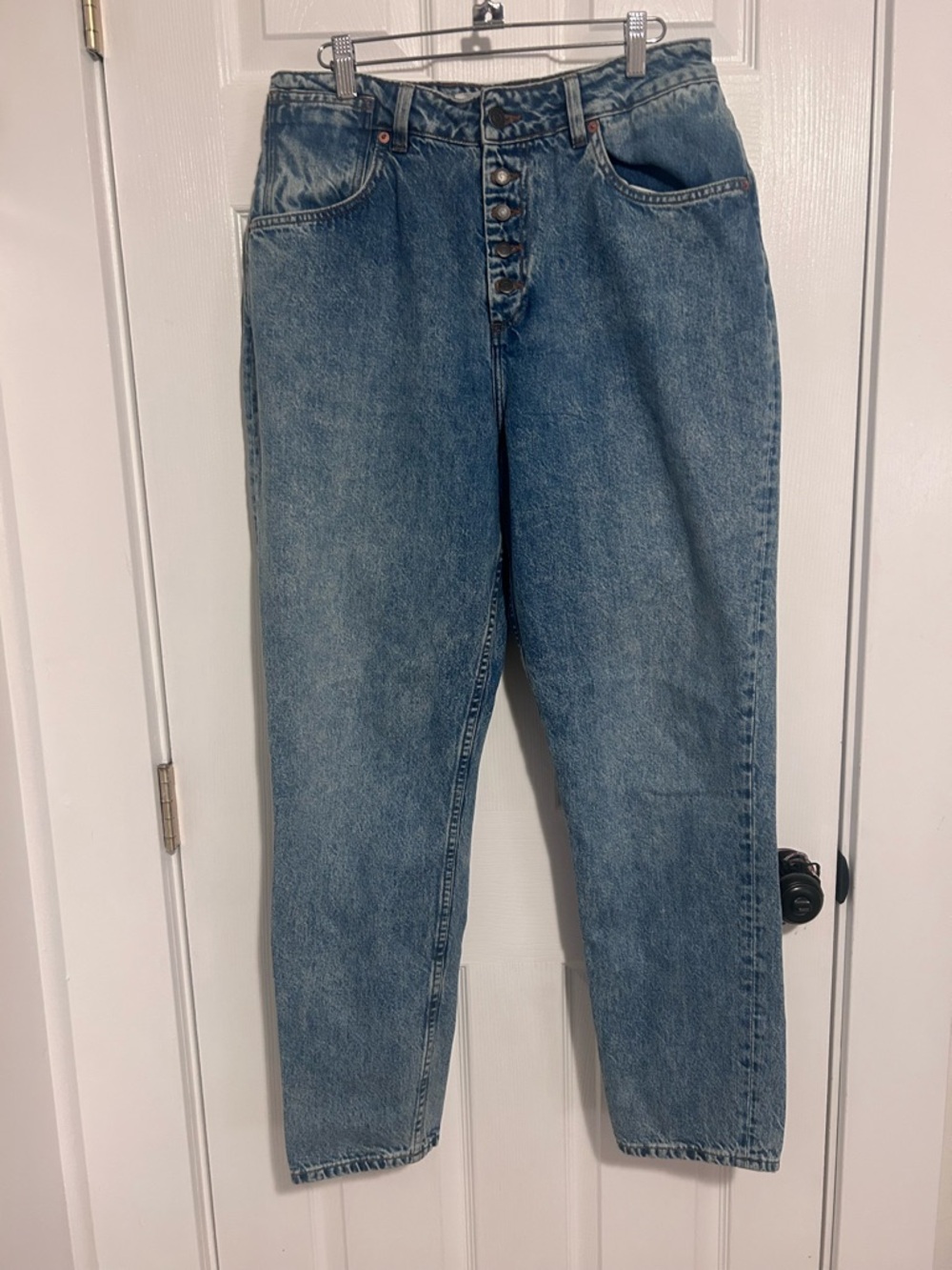 Decade Studio “Pamela” High-Rise Button-Fly Jeans